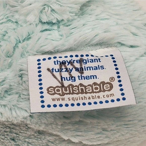 Squishable 11" Blue Green Narwhal 2015 Plush - Picture 4 of 5